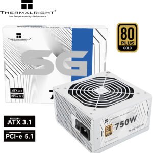 (Thermal TR‑SG750S 750W 80+ Gold Power Supply (White